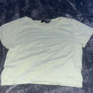 green crop top